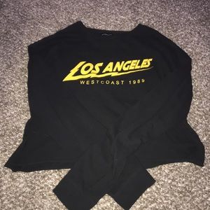 long sleeved black los angeles shirt💛🖤